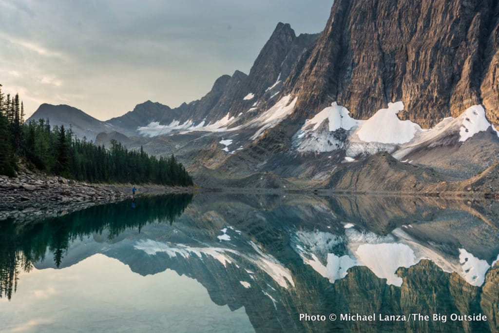 Floe Lake, along the Rockwall Trail in Canada's Kootenay National Park. Floe Lake, along the Rockwall Trail in Canada's Kootenay National Park.