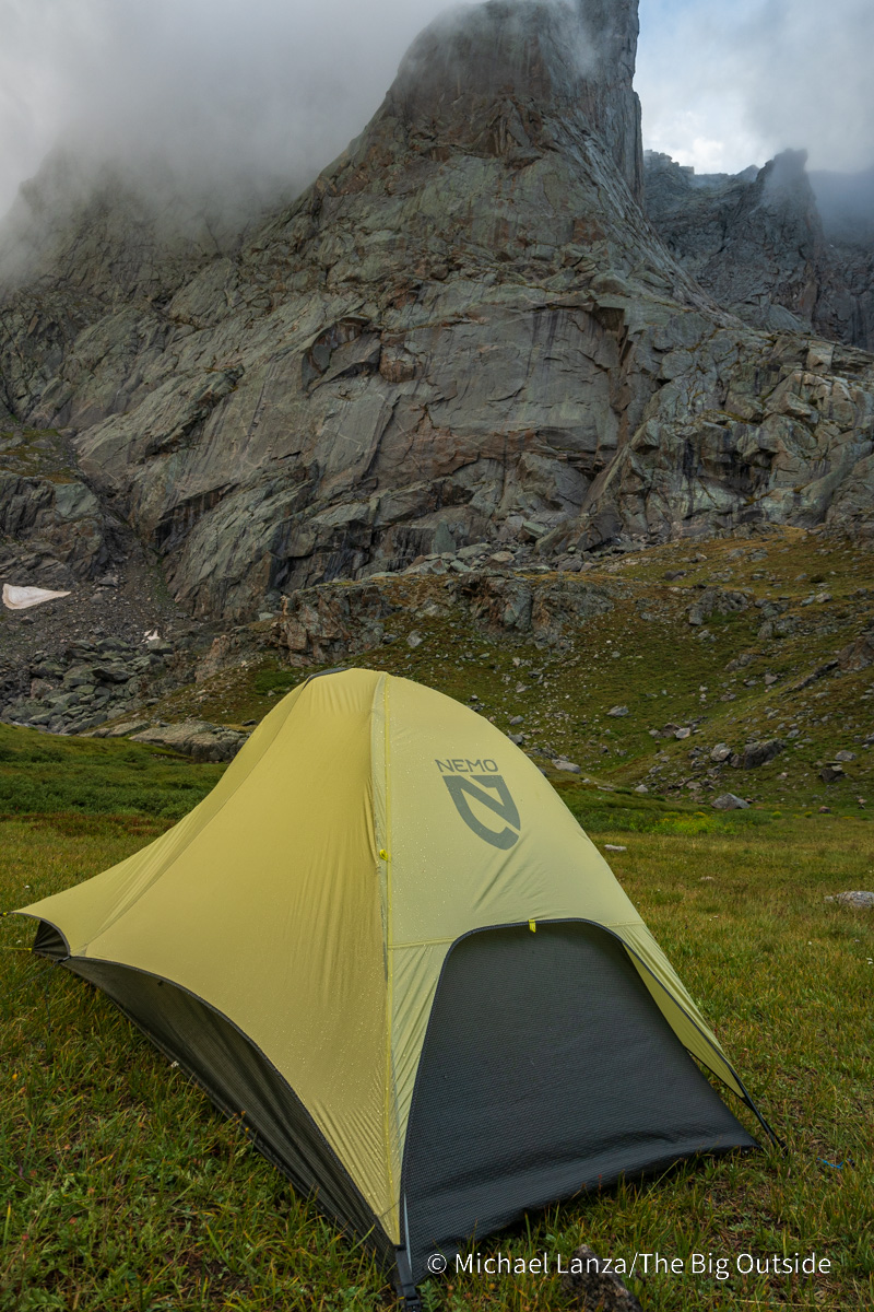 The Nemo Hornet Osmo 1p ultralight backpacking tent.
