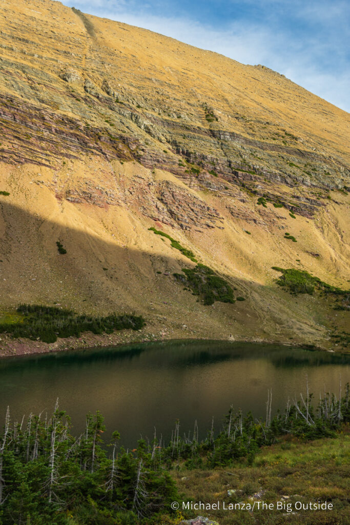 Ptarmigan Lake in Glacier National Park. Ptarmigan Lake in Glacier National Park.