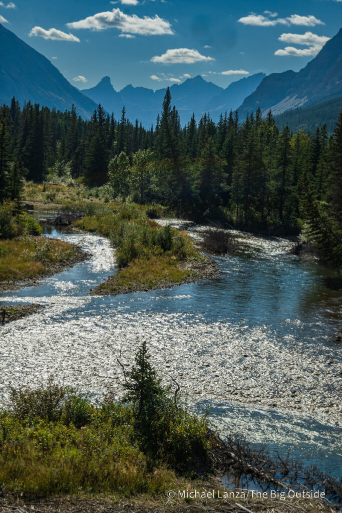 The Belly River Valley in Glacier National Park. The Belly River Valley in Glacier National Park.