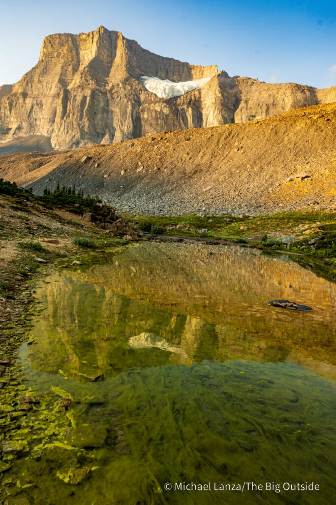 Cataract Creek on the Nigel. Cataract. and Cline Passes Route in the White Goat Wilderness, Canadian Rockies. Cataract Creek on the Nigel. Cataract. and Cline Passes Route in the White Goat Wilderness, Canadian Rockies.
