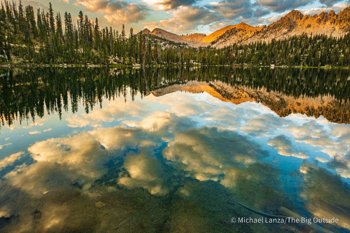Dawn at Spangle Lake in Idaho's Sawtooth Mountains.