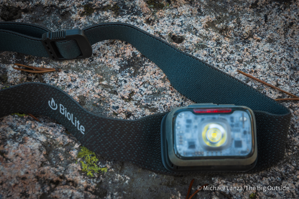 The BioLite Range 400 headlamp.
